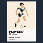 Michel Platini Juventus Icon Frame — art card and garment shots