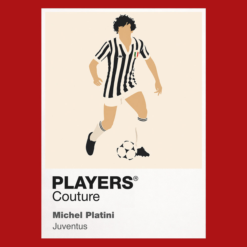 Michel Platini Juventus Icon Frame Men's T-Shirt