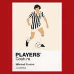 Michel Platini Juventus Icon Frame — art card and garment shots