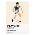 Michel Platini Juventus Icon Frame — art card and garment shots