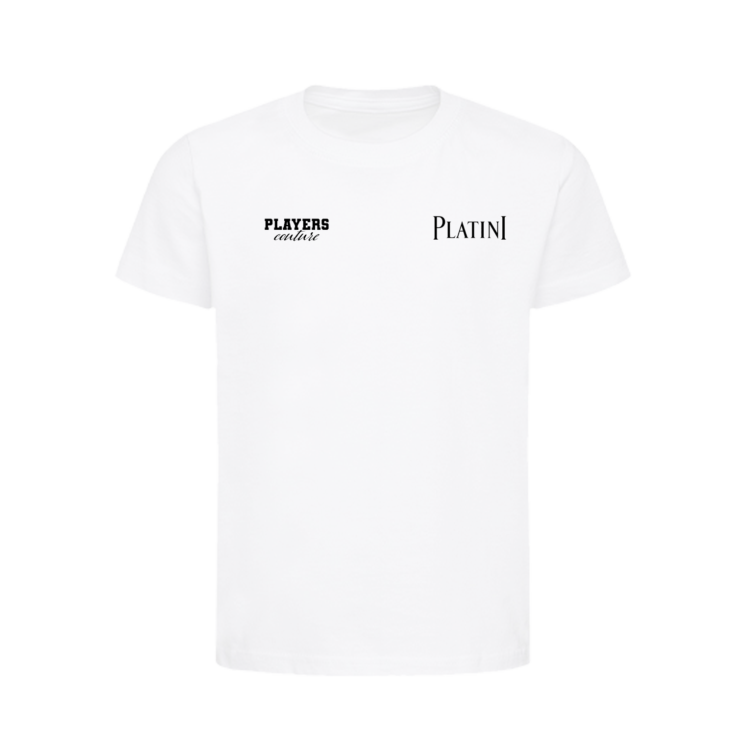 Michel Platini Logo Players Couture Kids T-Shirt White