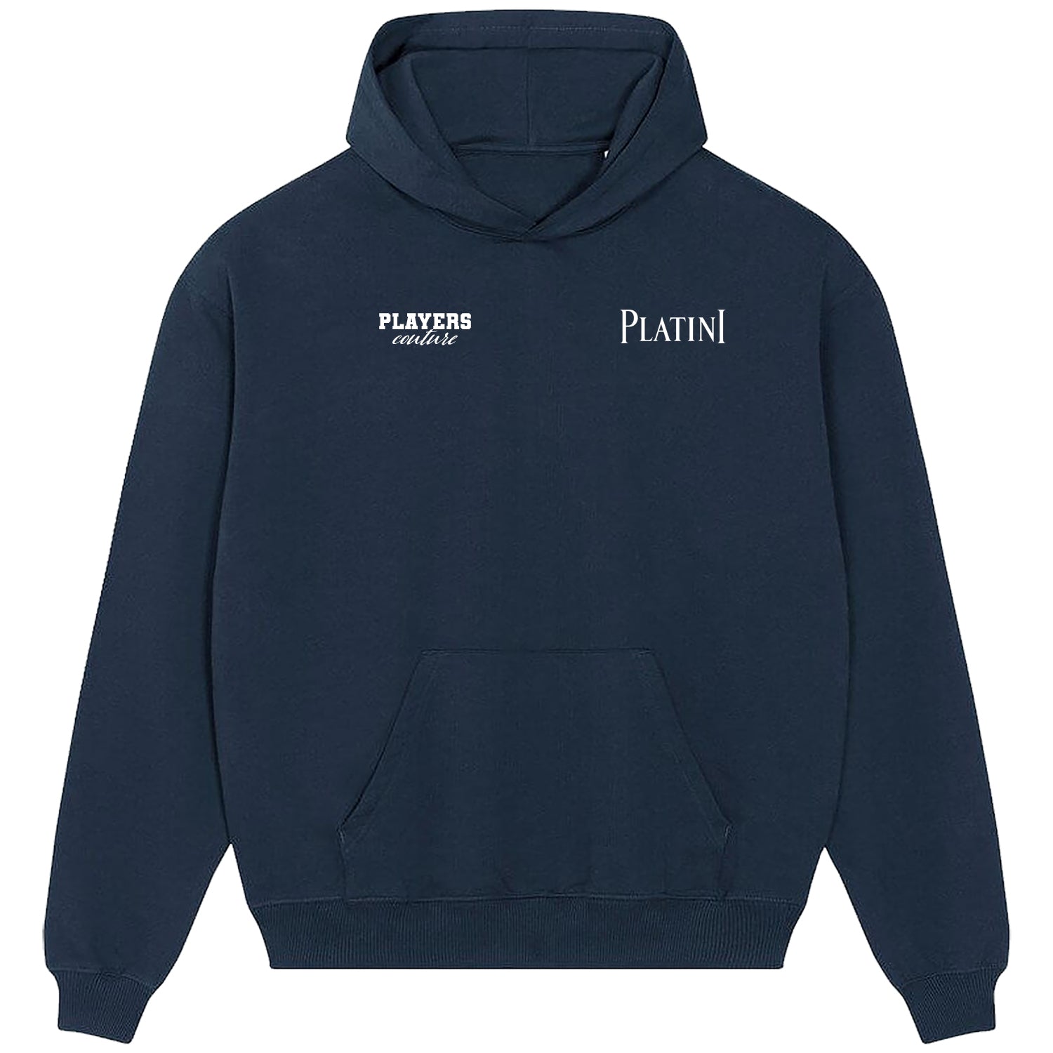 Michel Platini Logo Players Couture Men's Casual Hoodie Navy