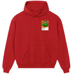 Michelangelo Colour hoodie – red men's hoodie featuring the Michelangelo Colour Players Couture logo