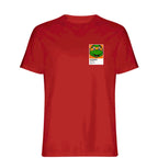 Michelangelo Colour t-shirt – red men's t-shirt featuring the Michelangelo Colour Players Couture logo