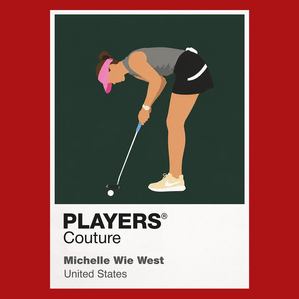 Michelle Wie West Golf Icon Frame Men's Polo Shirt