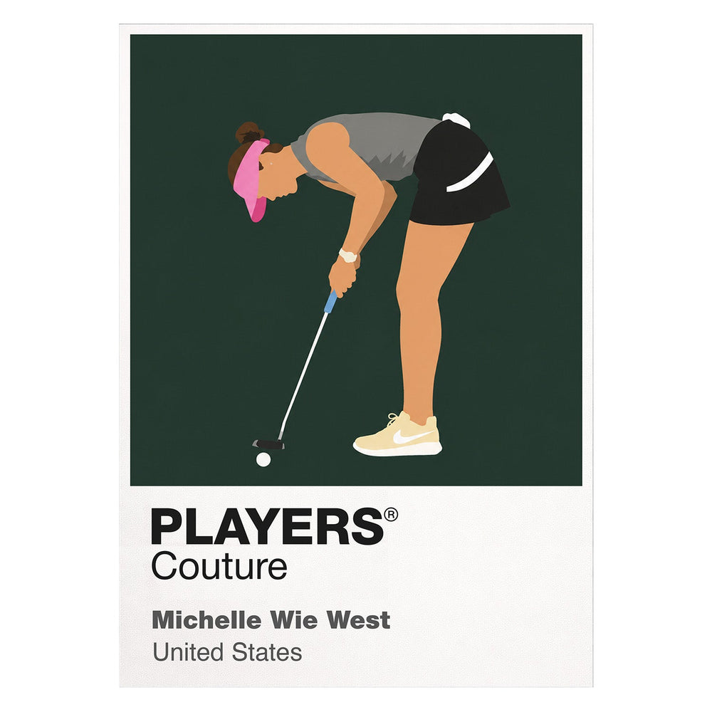 Michelle Wie West Golf Icon Frame Men's Polo Shirt