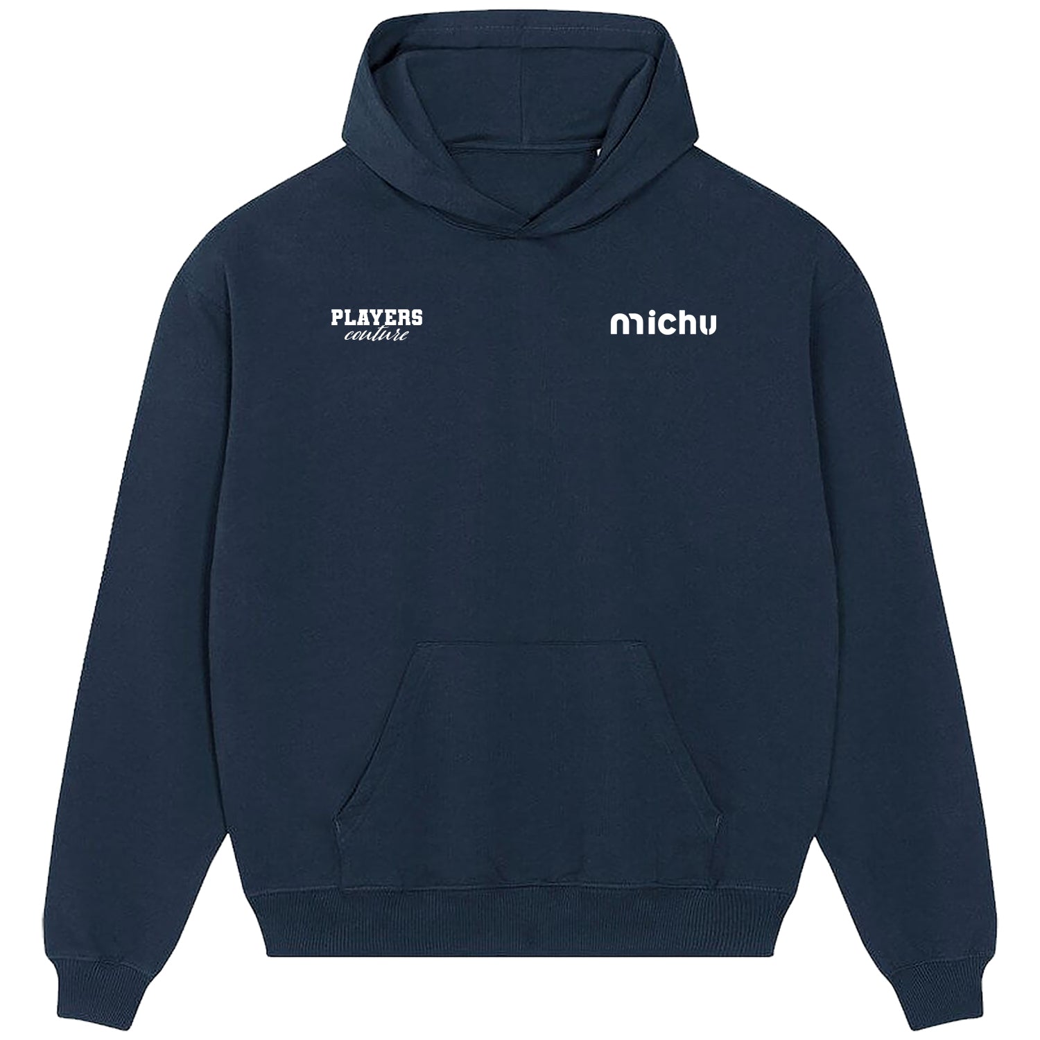 Michu Logo Players Couture Men's Casual Hoodie Navy