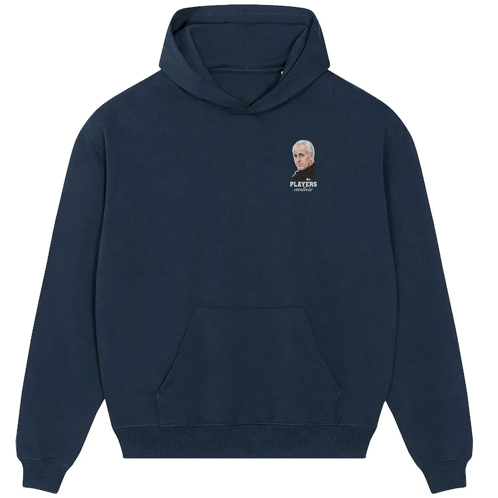 Mick McCarthy hoodie – navy men's hoodie featuring the Mick McCarthy Players Couture logo