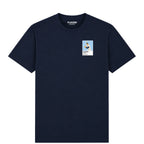 Mickey Mantle Yankees Baseball Icon Frame Men's T-Shirt - Navy