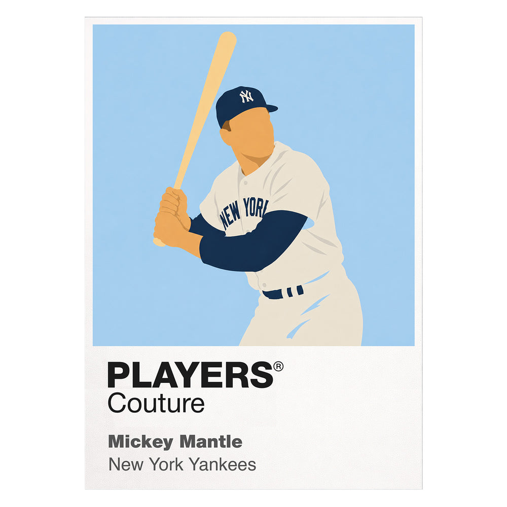Mickey Mantle Yankees Baseball Icon Frame - Icon Design