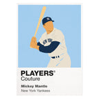 Mickey Mantle Yankees Baseball Icon Frame - Icon Design
