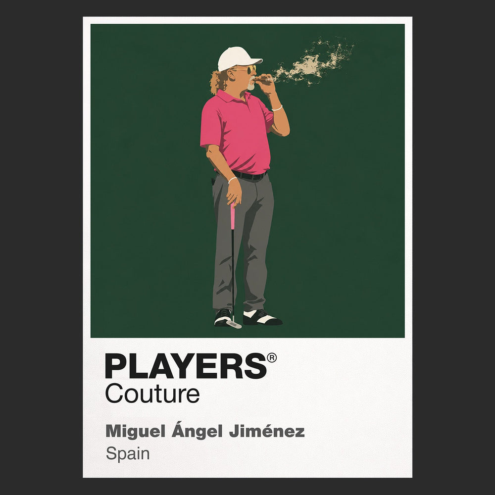 Miguel Angel Jimenez Golf Icon Frame Men's Polo Shirt