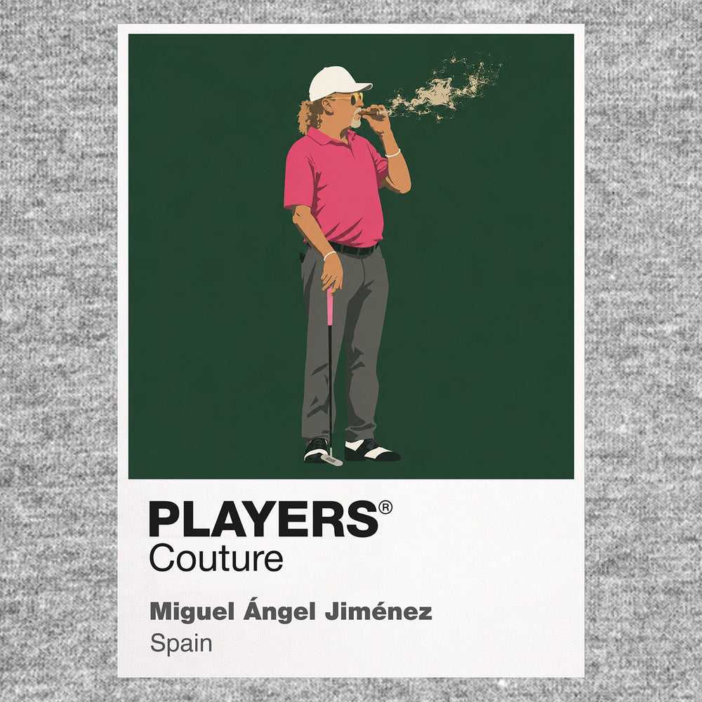 Miguel Angel Jimenez Golf Icon Frame Men's Polo Shirt
