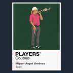 Miguel Angel Jimenez Golf Icon Frame Men's Hoodie