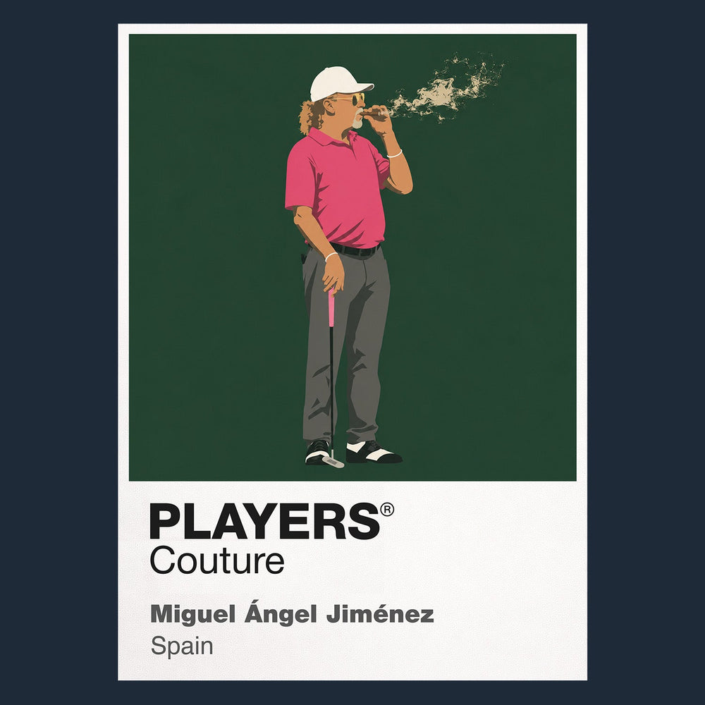 Miguel Angel Jimenez Golf Icon Frame Men's Polo Shirt