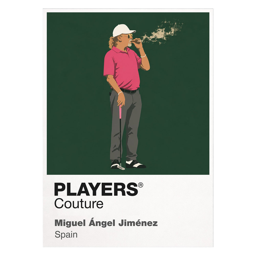 Miguel Angel Jimenez Golf Icon Frame Men's Polo Shirt