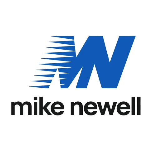 Mike Newell Logo Men's T-Shirt – white close-up detail shot of the Mike Newell Players Couture logo design