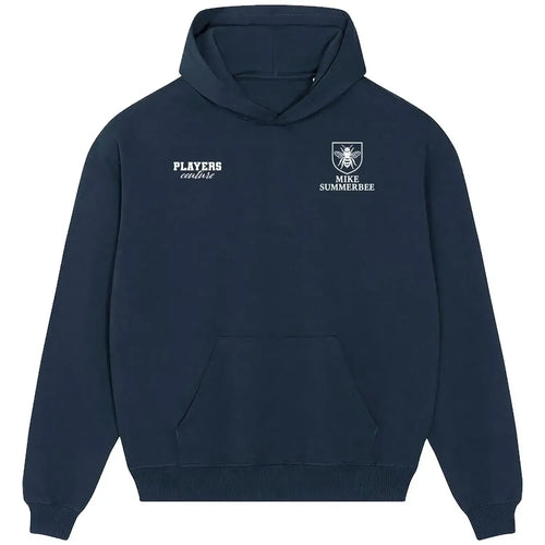 Mike Summerbee hoodie – navy men's hoodie featuring the Mike Summerbee Players Couture logo