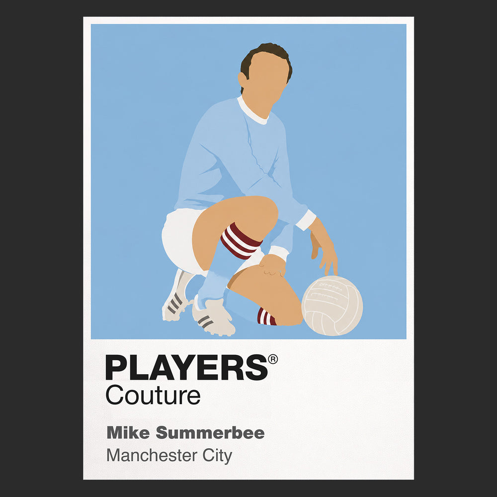 Mike Summerbee Manchester City Icon Frame — Black