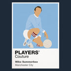 Mike Summerbee Manchester City Icon Frame — Navy