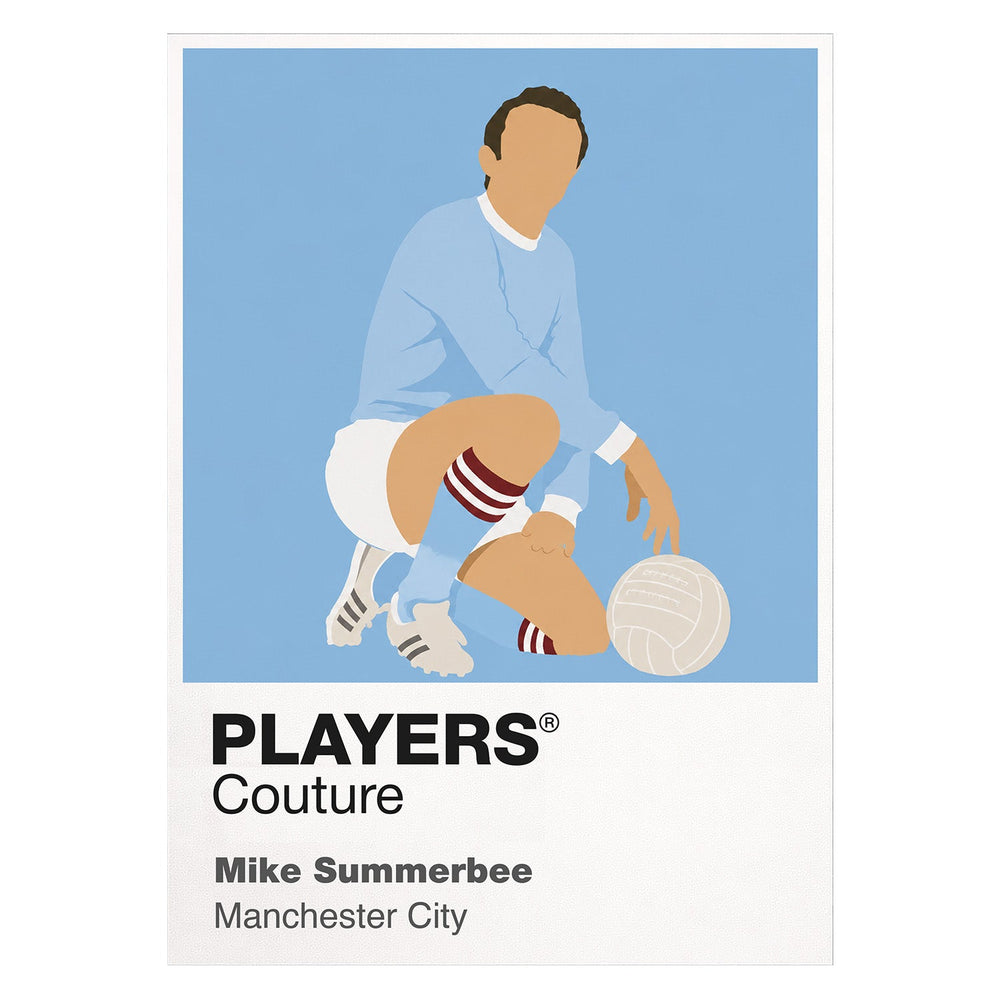 Mike Summerbee Manchester City Icon Frame — White