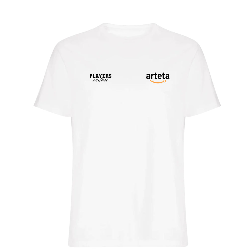 Mikel Arteta Logo Players Couture Mens T-Shirt White