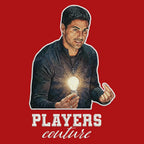 Mikel Arteta Badge Men's Hoodie – white close-up detail shot of the Mikel Arteta Players Couture logo design