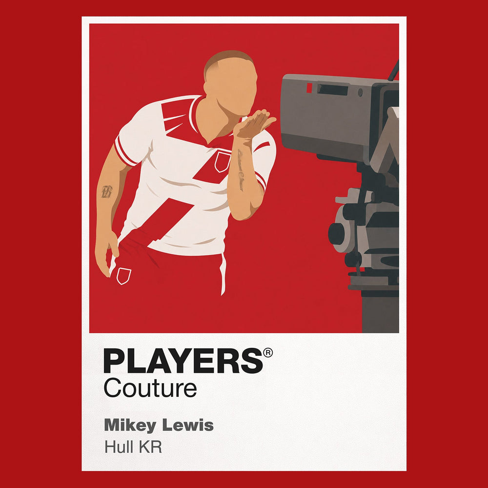 Mikey Lewis Hull Kingston Rovers rugby league T-shirt red