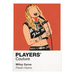 Miley Cyrus Miley Cyrus's evolving pop-rock styling and powerful live-performance identity Icon Frame artwork on white
