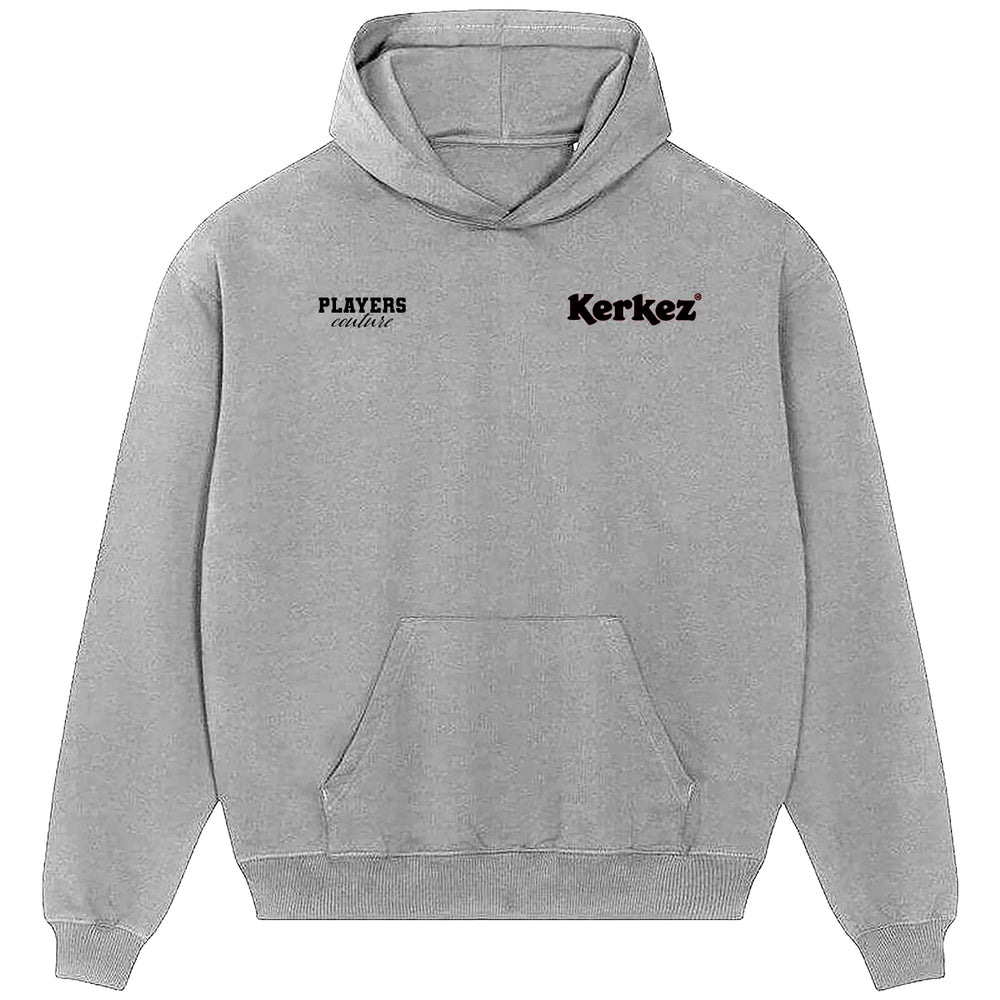 Milos Kerkez Logo Players Couture Men's Casual Hoodie Gray