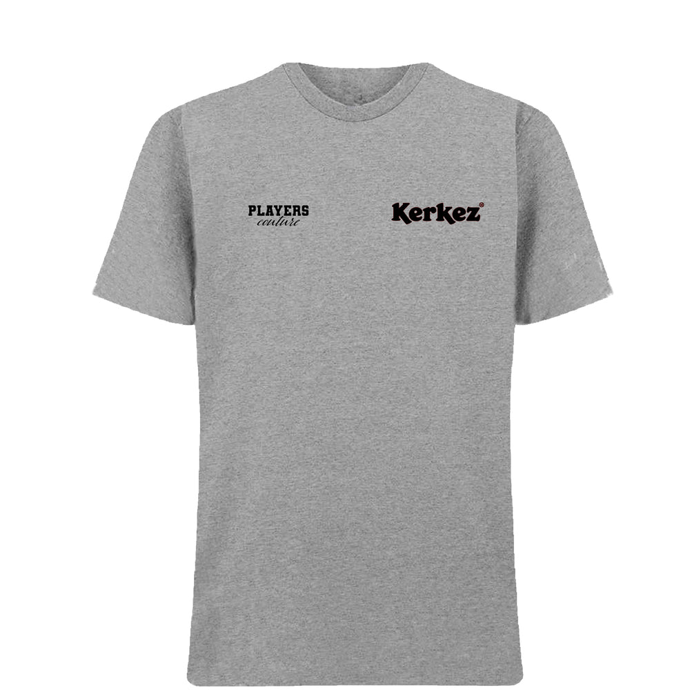 Milos Kerkez Logo Players Couture Mens T-Shirt Gray