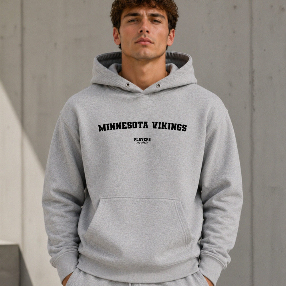 Minnesota Vikings name-print hoodie - grey