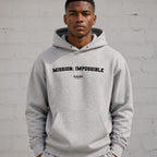 Mission: Impossible name-print hoodie - grey