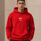 MJF name-print hoodie - red