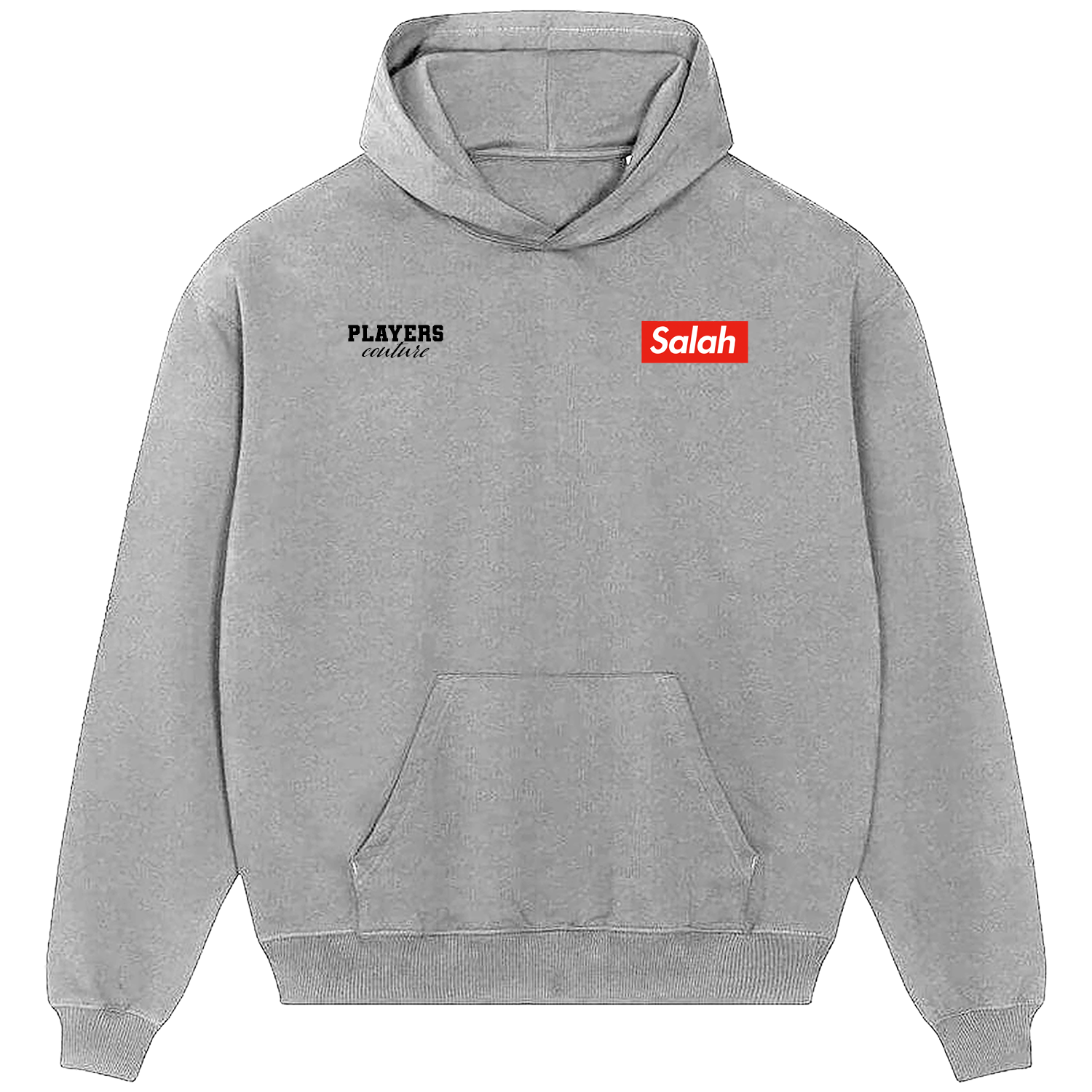 Mo Salah Logo Players Couture Men's Casual Hoodie Gray
