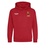Mo Salah Toy hoodie – red kids' hoodie featuring the Mo Salah Toy Players Couture logo