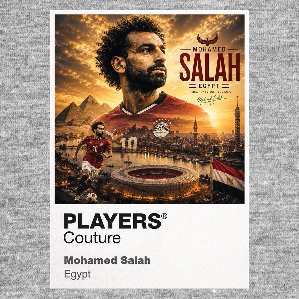 Mohamed Salah Egypt Atlas Frame artwork by Players Couture