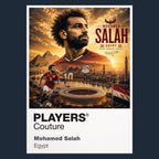 Mohamed Salah Egypt Atlas Frame artwork by Players Couture