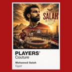 Mohamed Salah Egypt Atlas Frame artwork by Players Couture