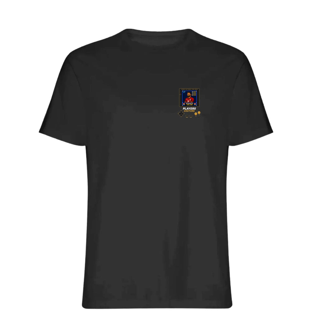 Mohamed Salah 1P 8-Bit t-shirt retro gaming design by Players Couture