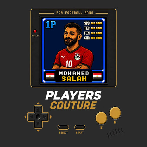 Mohamed Salah 1P 8-Bit t-shirt retro gaming design by Players Couture