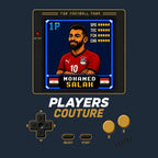 Mohamed Salah 1P 8-Bit t-shirt retro gaming design by Players Couture