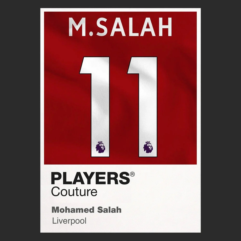 Mohamed Salah 11 Football Shirt Frame Men's Hoodie – black close-up detail shot of the Mohamed Salah 11 Football Players