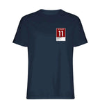 Mohamed Salah 11 Football t-shirt – navy men's t-shirt featuring the Mohamed Salah 11 Football Players Couture logo