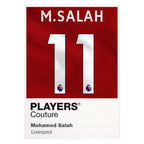 Mohamed Salah 11 Football Shirt Frame Men's Hoodie – white close-up detail shot of the Mohamed Salah 11 Football Players