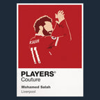 Mohamed Salah Liverpool Icon Frame — Pantone-style player illustration art card