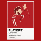 Mohamed Salah Liverpool Icon Frame — Pantone-style player illustration art card