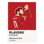 Mohamed Salah Liverpool Icon Frame — Pantone-style player illustration art card
