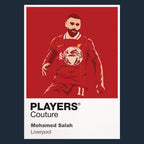 Mohamed Salah Liverpool 2 Icon Frame — Pantone-style player illustration art card