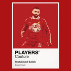 Mohamed Salah Liverpool 2 Icon Frame — Pantone-style player illustration art card
